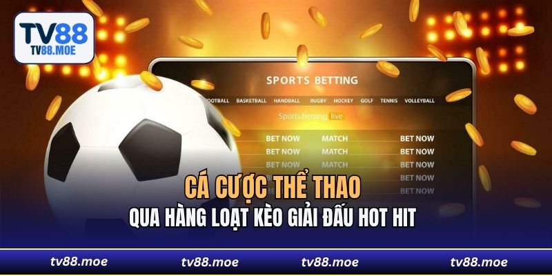 Cá cược thể thao qua hàng loạt kèo giải đấu hot hit 